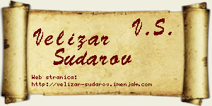 Velizar Sudarov vizit kartica